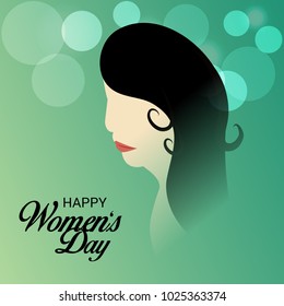 Vector illustration of a Background for Happy International Women's Day.