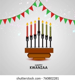 Vector illustration of background for Happy Kwanzaa.