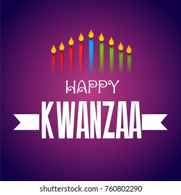 Vector illustration of background for Happy Kwanzaa.