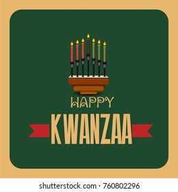 Vector illustration of background for Happy Kwanzaa.