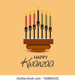 Vector illustration of background for Happy Kwanzaa.