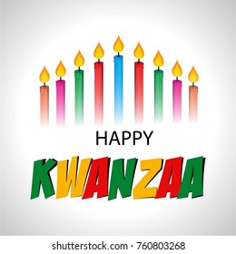 Vector illustration of a background for Happy Kwanzaa.