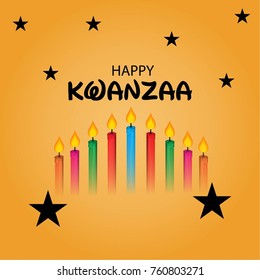 Vector illustration of a background for Happy Kwanzaa.