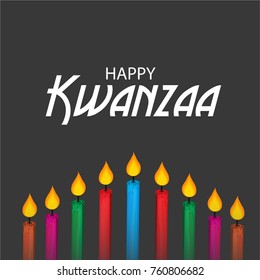 Vector illustration of a background for Happy Kwanzaa.