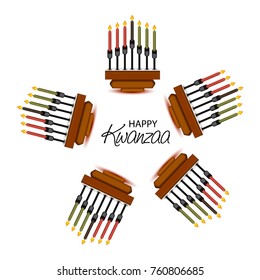 Vector illustration of a background for Happy Kwanzaa.
