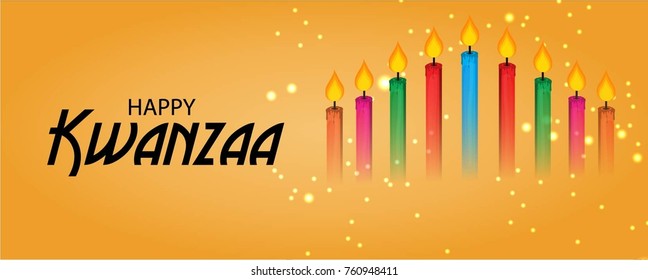 Vector illustration of a background for Happy Kwanzaa.