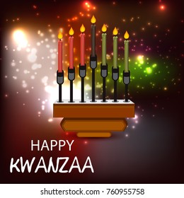 Vector illustration of a background for Happy Kwanzaa.