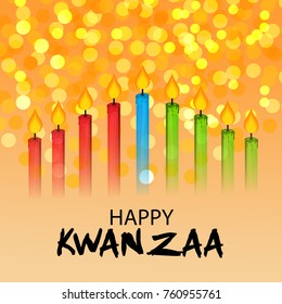 Vector illustration of a background for Happy Kwanzaa.