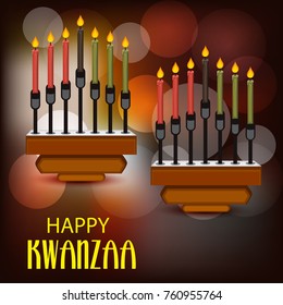 Vector illustration of a background for Happy Kwanzaa.