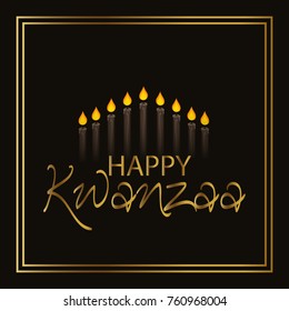 Vector illustration of a background for Happy Kwanzaa.