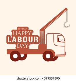 Vector illustration of a background for Happy Labor Day.