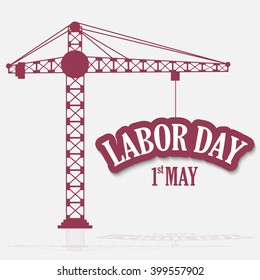 Vector illustration of a background for Happy Labor Day.