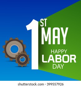 Vector illustration of a background for Happy Labor Day.