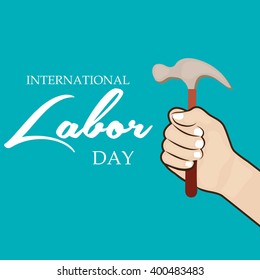 Vector illustration of a background for Happy Labor Day.