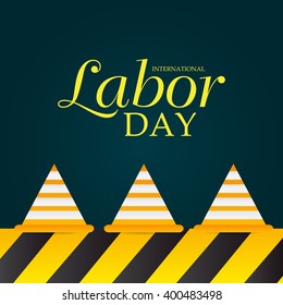 Vector illustration of a background for Happy Labor Day.
