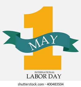 Vector illustration of a background for Happy Labor Day.
