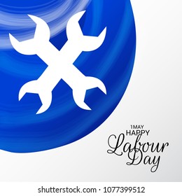 Vector illustration of a Background for Happy Labour Day.