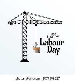 Vector illustration of a Background for Happy Labour Day.