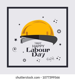 Vector illustration of a Background for Happy Labour Day.