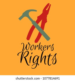 Vector illustration of a Background for Happy Labour Day.