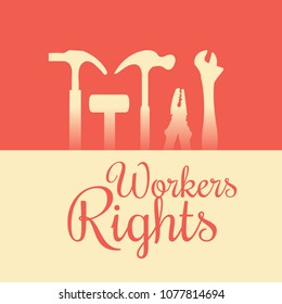Vector illustration of a Background for Happy Labour Day.