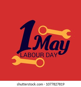 Vector illustration of a Background for Happy Labour Day.