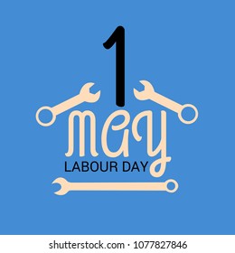 Vector illustration of a Background for Happy Labour Day.