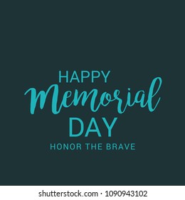 Vector illustration of a Background for Happy Memorial Day.