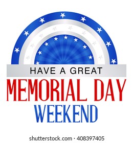 Vector illustration of a background for Happy Memorial Day.