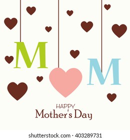 vector illustration of a background  for Happy Mother's Day.