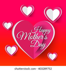 vector illustration of a background  for Happy Mother's Day.