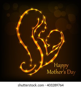 vector illustration of a background  for Happy Mother's Day.