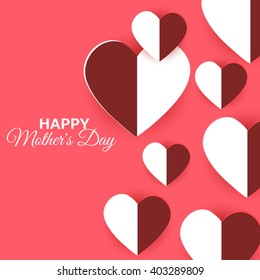 vector illustration of a background  for Happy Mother's Day.