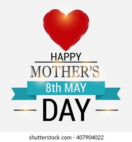 Vector illustration of a background for Happy Mother's Day.