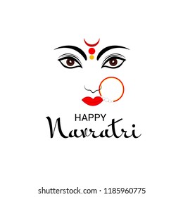Vector illustration of a Background for Happy Navratri Celebration.