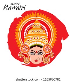 Vector illustration of a Background for Happy Navratri Celebration.