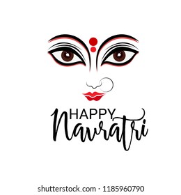 Vector illustration of a Background for Happy Navratri Celebration.