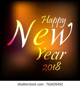Vector illustration of a background for Happy New Year.