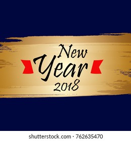 Vector illustration of a background for Happy New Year.