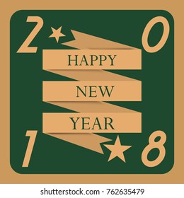 Vector illustration of a background for Happy New Year.