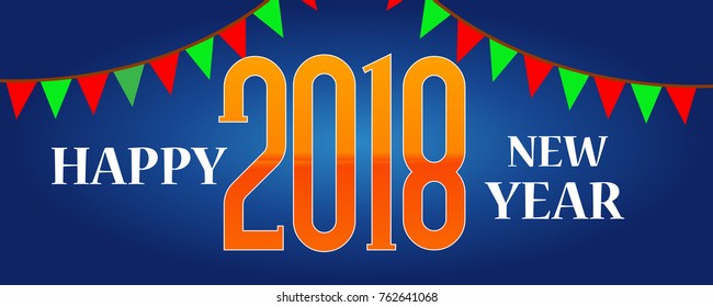 Vector Illustration of a background for Happy New Year Celebration.