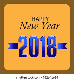 Vector Illustration of a background for Happy New Year Celebration.