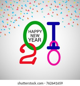 Vector Illustration of a background for Happy New Year Celebratio.