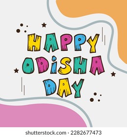 Vector illustration of a Background for Happy Odisha Day Celebration.