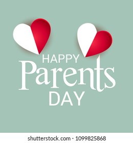 Vector illustration of a Background for Happy Parents Day.