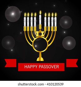 Vector illustration of a background for happy passover.