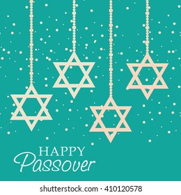 Vector illustration of a background for happy passover.