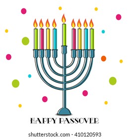 Vector illustration of a background for happy passover.