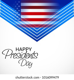 Vector illustration of a Background for Happy Presidents Day.