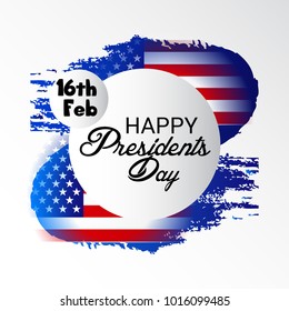 Vector illustration of a Background for Happy Presidents Day.